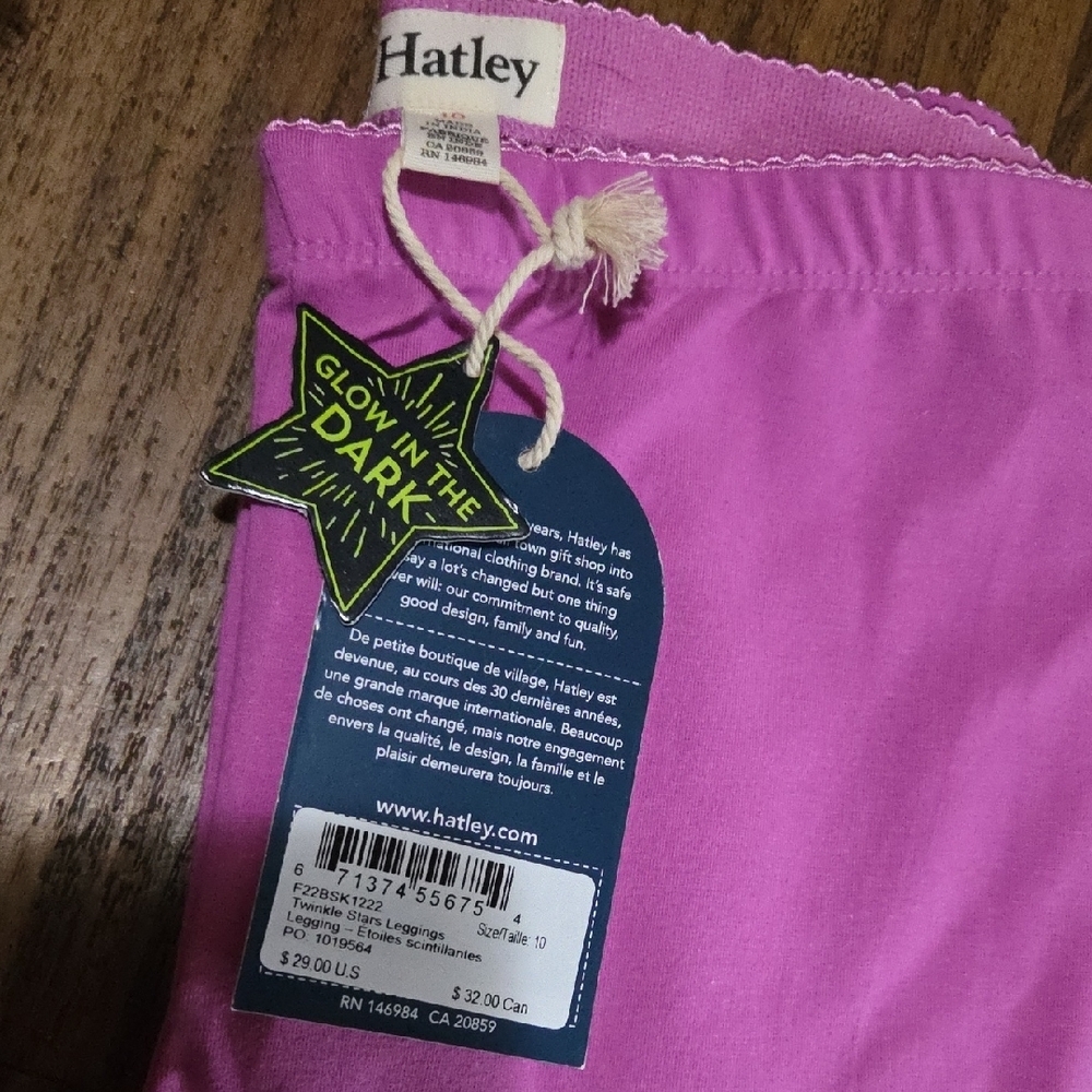 Hatley Rainbow Sweater Dress & Glow In The Dark Twinkle Star Leggings Size 10 - Picture 2 of 3